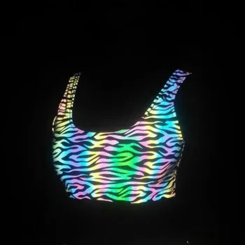 Holographic Reflective Crop Top 1