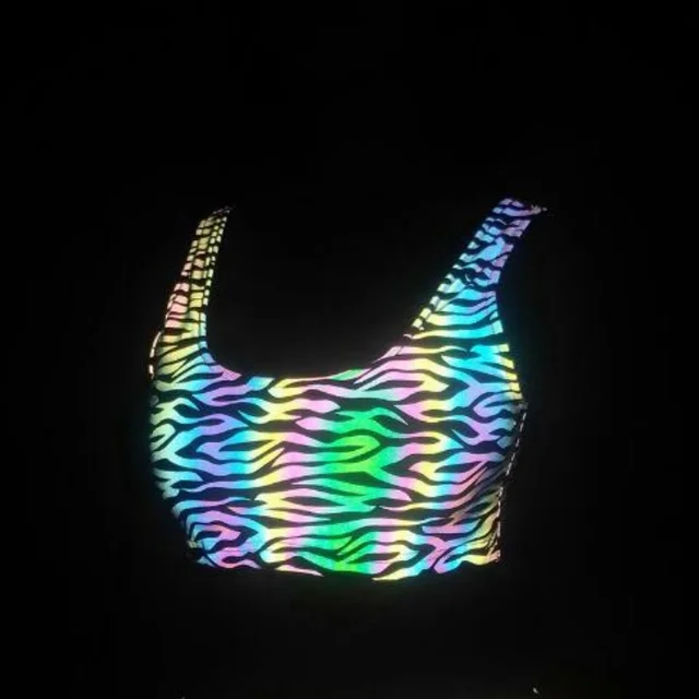 Holographic Reflective Crop Top 1
