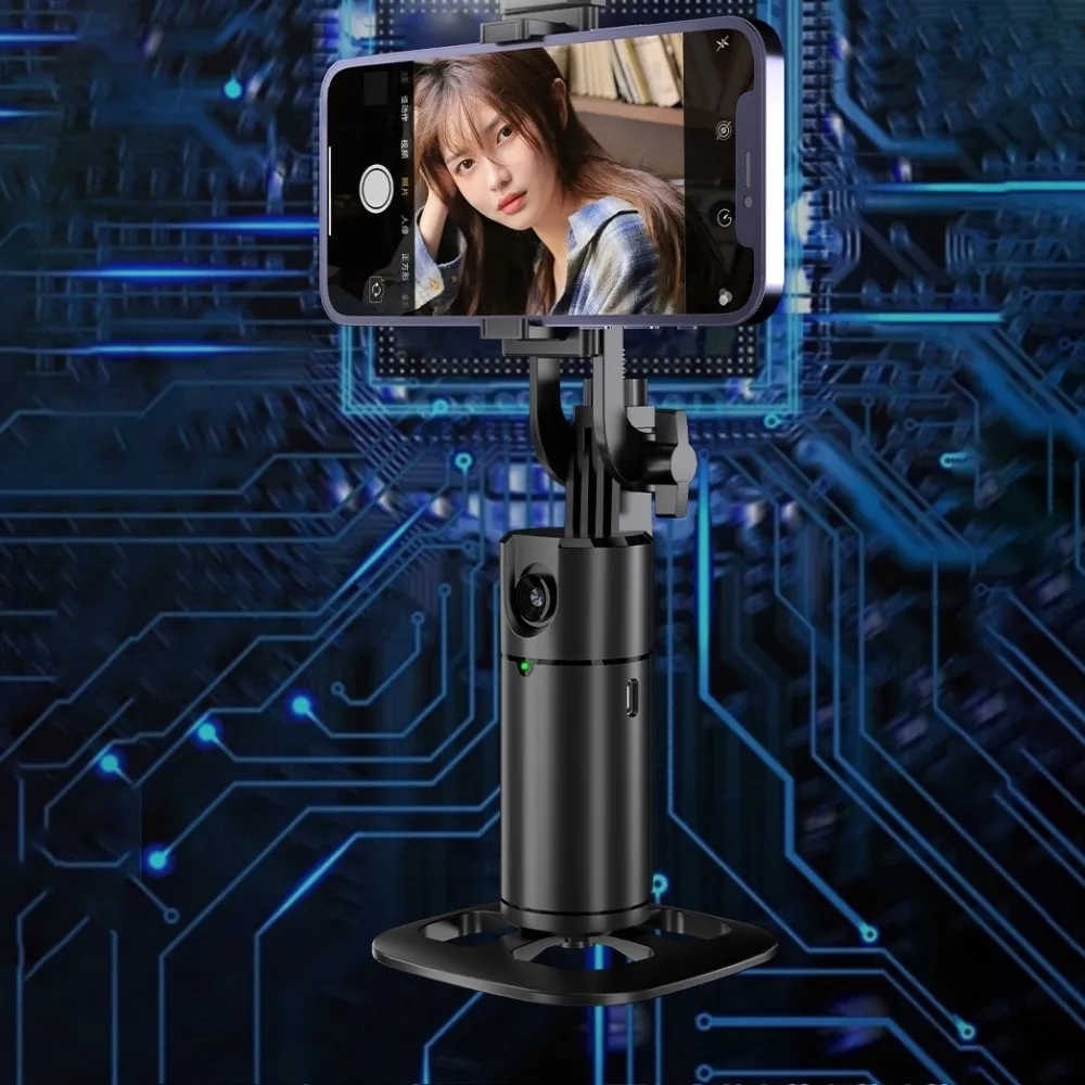 Face Auto Tracking Intelligent 360° Rotating Smartphone Gimbal Smart Function Stabilizer_voghion.com