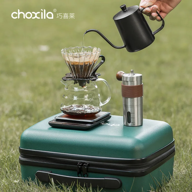 Choxila 9-Piece Pour Over Coffee Set with Grinder...