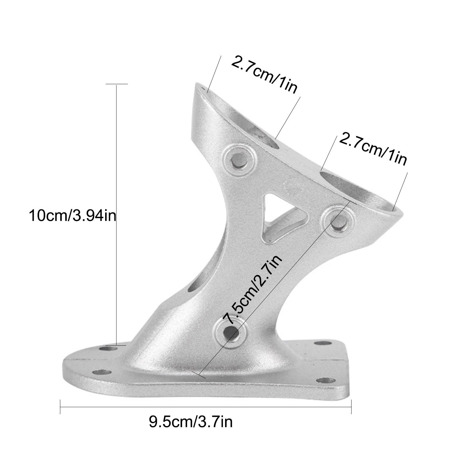 Aluminum Flag Pole Holder Heavy Duty Aluminum Mount Flagpole Bracket For House Garden Outdoor Mounting Bracket