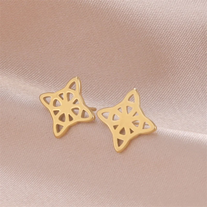 Hexenknoten-Ohrring für Damen, Edelstahl-Ohrring, Hexerei-Tropfenohrringe, Vintage-Amulett-Schmuck, trendige Damen-Ohrringe – Detail 40