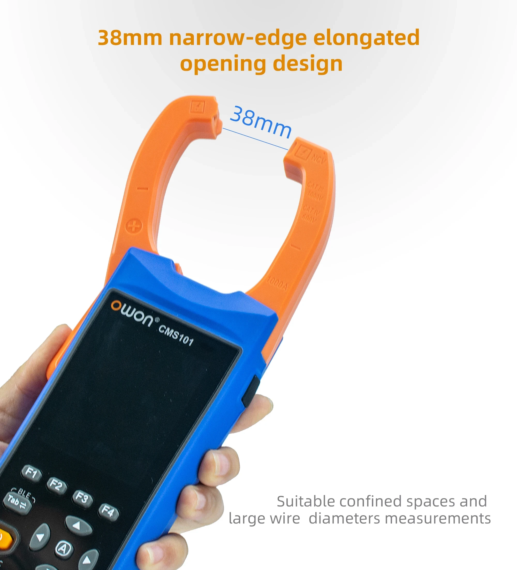 CMS101 Three In One 1000A AC/DC Clamp Teter+Digital Oscilloscope Bluetooth Recor