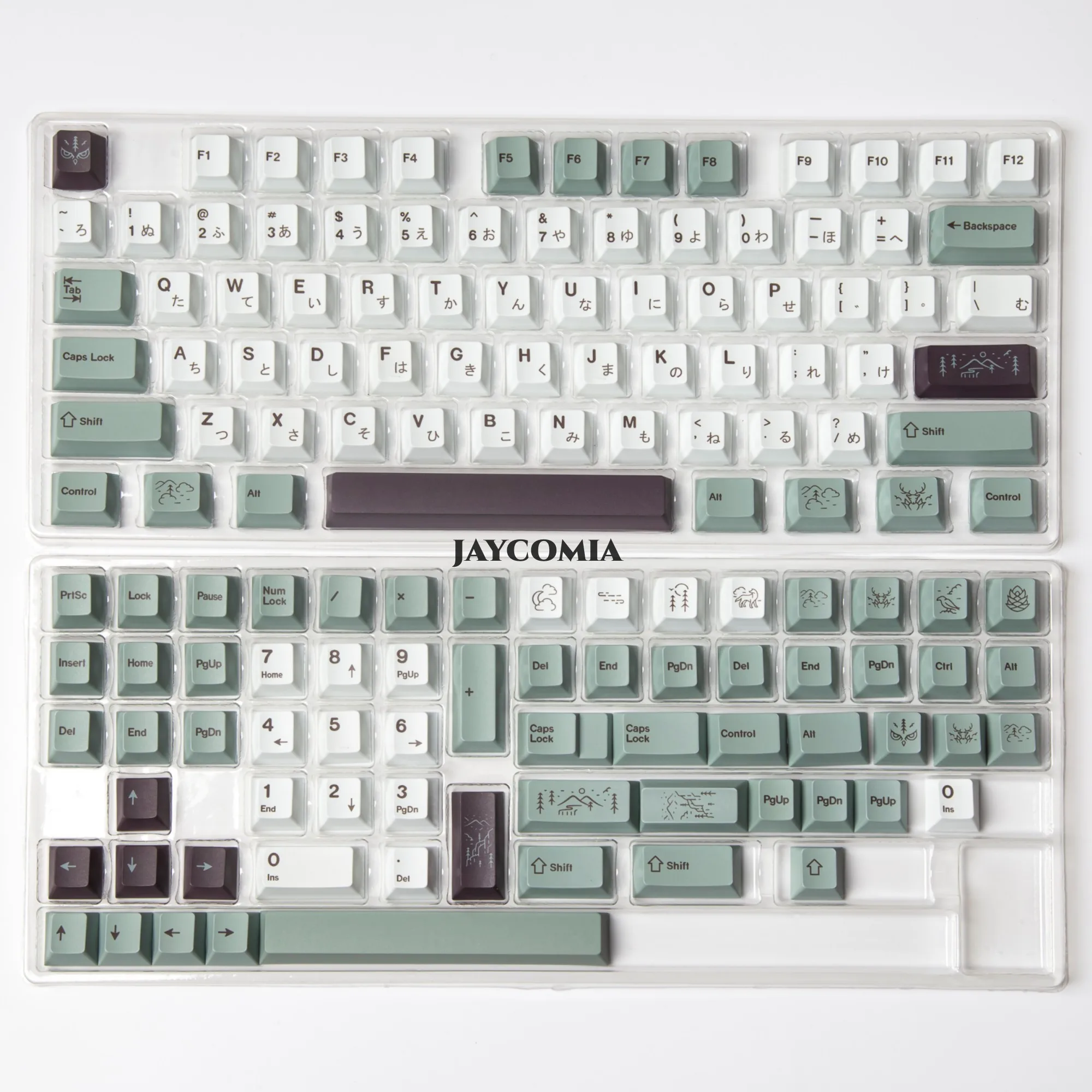 Jcm Gmk Cereja Perfil Pbt Keycaps Teclado Mecânico Personalizado Faça Você Mesmo Dye-sub Inglês Japonês Gk61 141 Chaves por Conjunto - Imagem 5