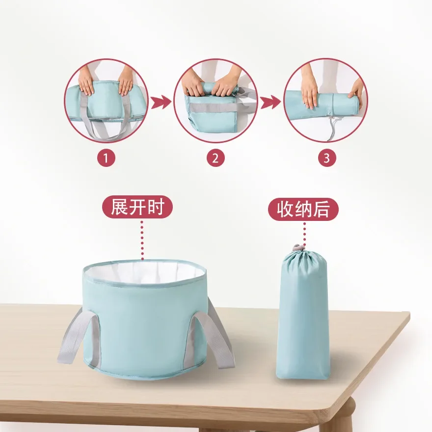Portable Collapsible Foot Bath Basin 1pc with Handles Perfect for Soaking Feet Traveling Camping and Outdoor Activities