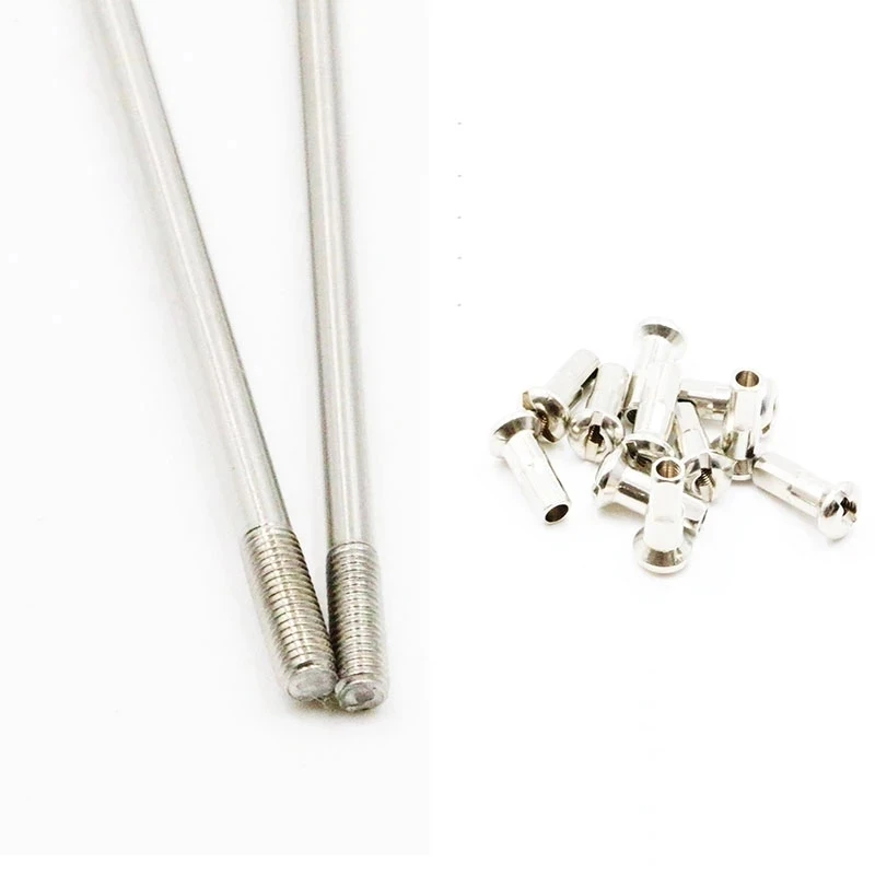 Bicycle Stainless Steel Spokes 5 pcs 13G J Bend Steel Bicycle Spokes Nipples 180/217/220/225/244/167/178mm