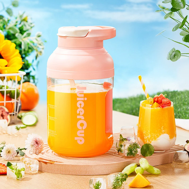 

Portable Electric Juicer 500ml Large Capacity Fruit Juice Cup Smoothie Blender Wireless Fruit Mixers Orange Squeezer Juicers