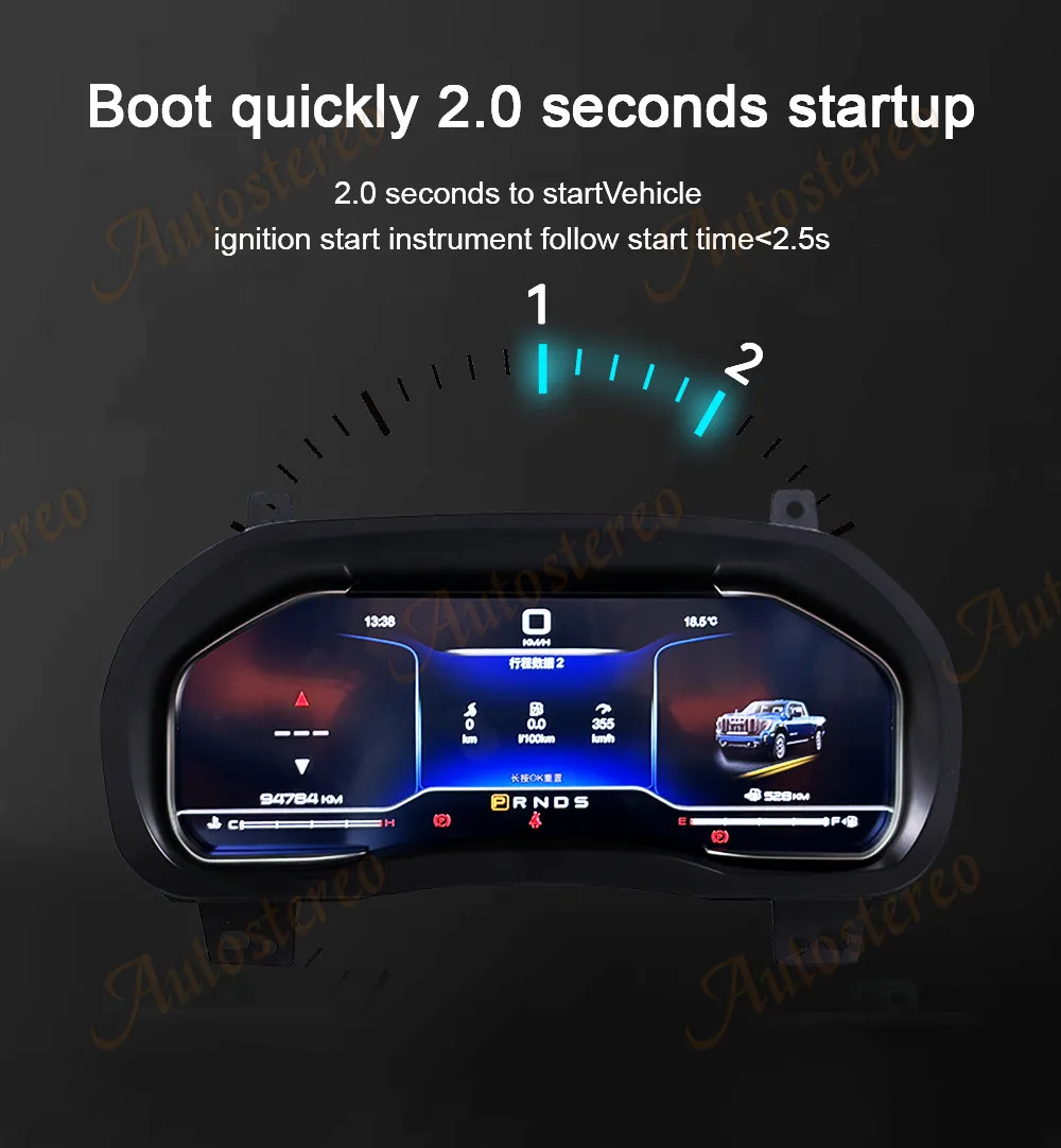 Car Radio Digital Odometer Carplay Android 13 for Chevrolet Silverado GMC Tahoe