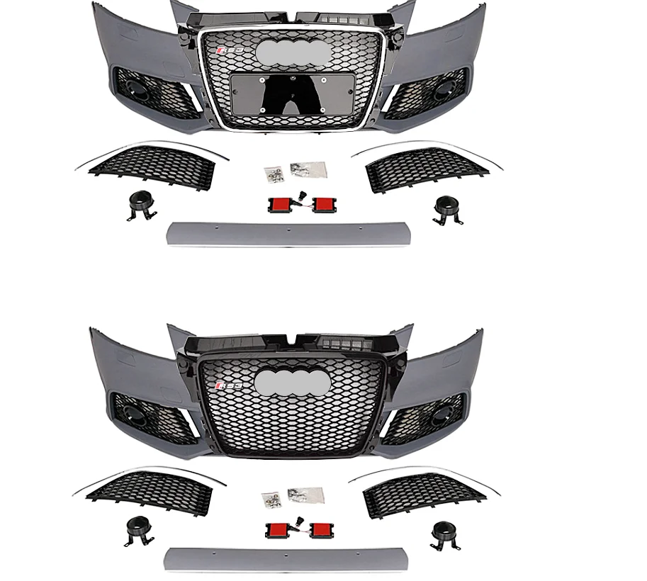 

RS3 Type Front Bumper With Grille For Audi A3 8P 2008-2013 Upgrade RS3 Front Bumper Body Kit