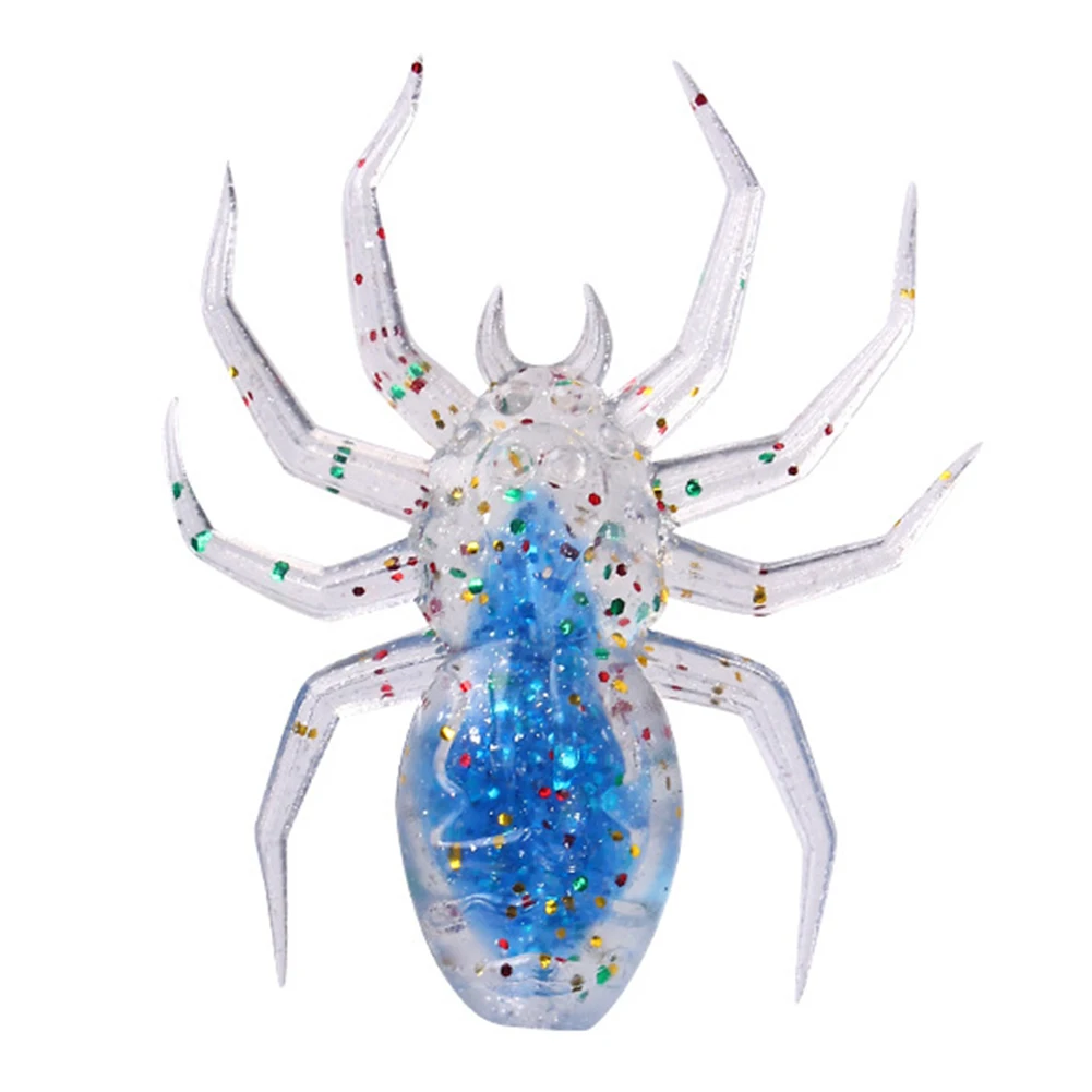 

5pcs 3.5cm/1.3g Fishing Lures Spider Soft Bionic Bait Topwater Lifelike Artificial Lures Fishing Tackle Accessories