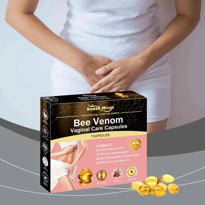 Bee Venom Vaginal Care Capsules Women Care Essence Body Cleansing Antibacterial Deodorizing Mild Formula Natural Essence vaginal care capsules