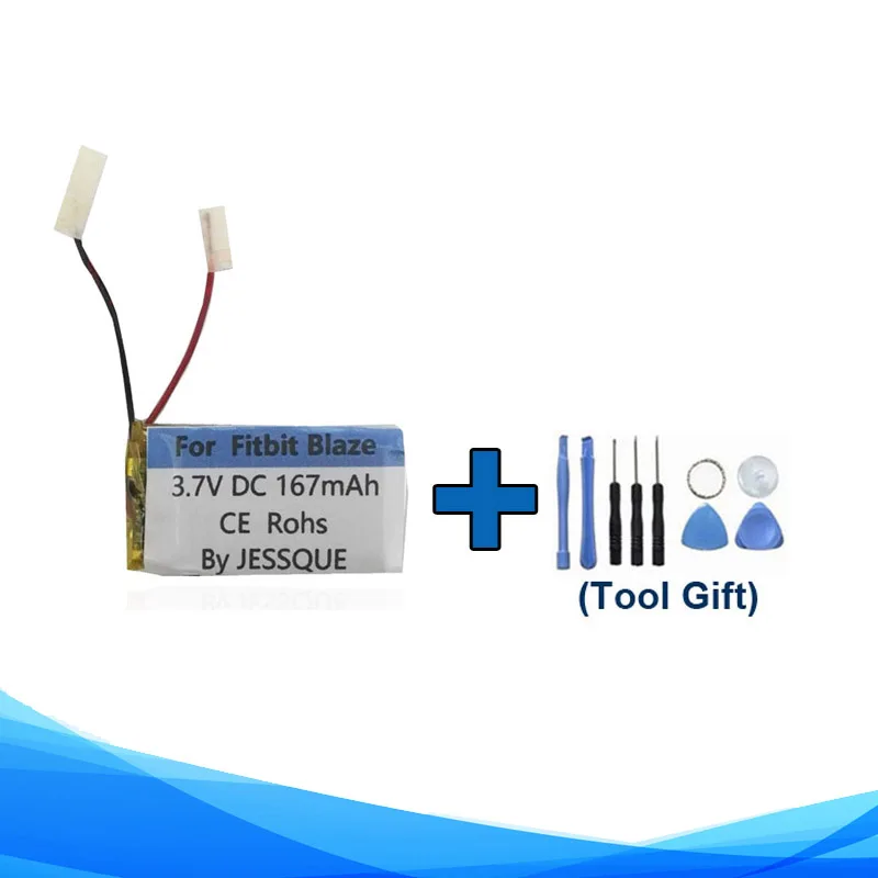 Strumenti Regalo + Originale Sostituisce La Batteria 167Mah Lssp321830 Per Fitbit Blaze Fb502 Smart Sports Watch Accumulatore Di Batterie Originali