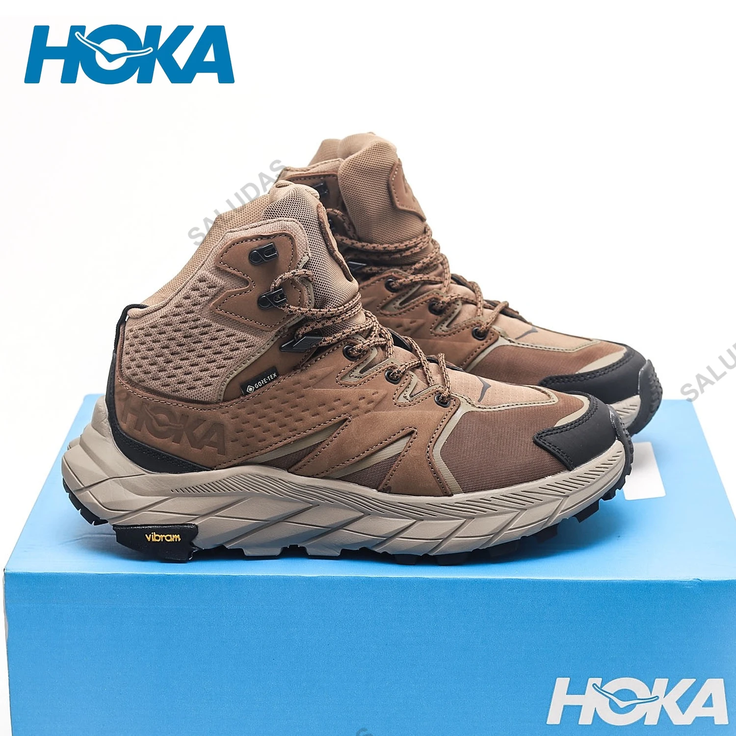 Hoka Anacapa Mid Gtx Hiking Shoes Men Outdoor Camping Trekking Trail