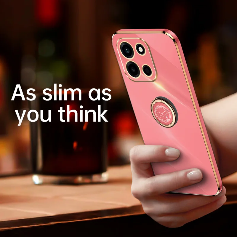 Enhanced Plating Colorfast Fashion Silicone Phone Case - Soft & Thin Back Cover