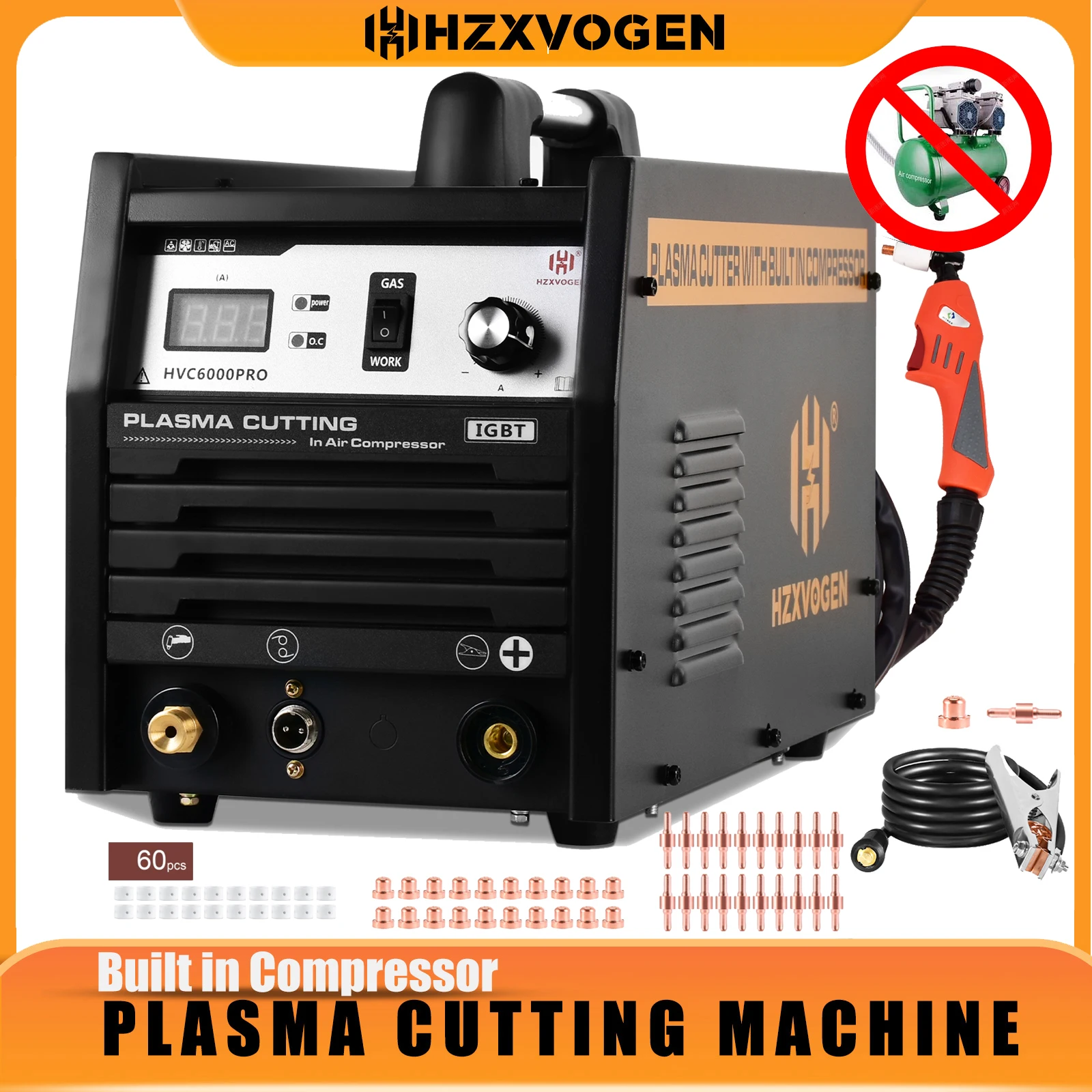 Plasma Cutting Machine Built in Compressor Air Pump Plasma Cutter Welders Inverter Welding Machine 70% Duty alloy copper aluminum