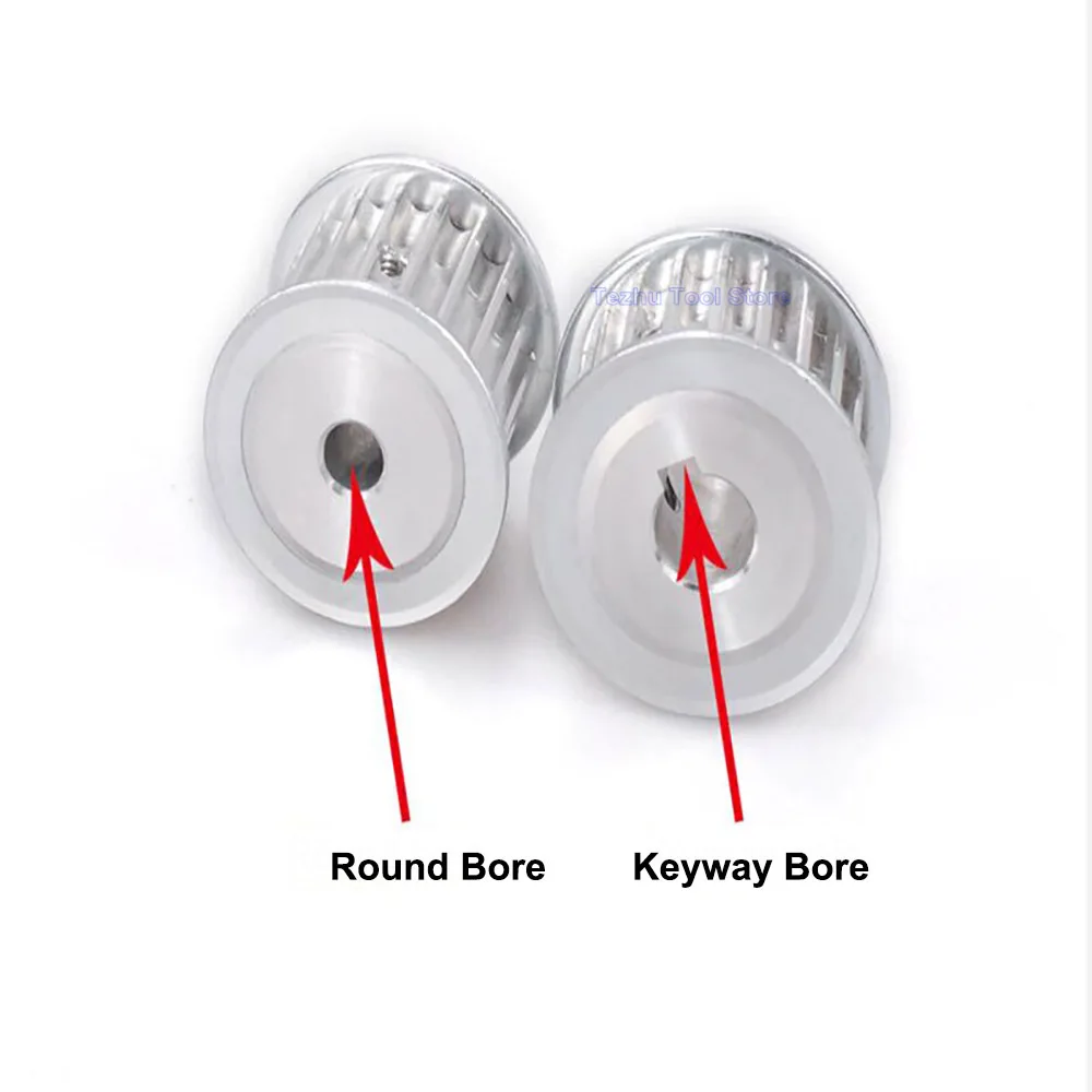 Description Picture 3 of item1PCS HTD 5M Timing Pulley 19 Teeth Synchronous Belt Wheel Width 11/16/21/27mm Bore 5mm-15mm Transmission Parts