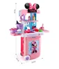 Disney 3 in1 Minnie mouse trolley case kitchen set for kids with light kitchen tableware play house set toys kids birthday gift 5