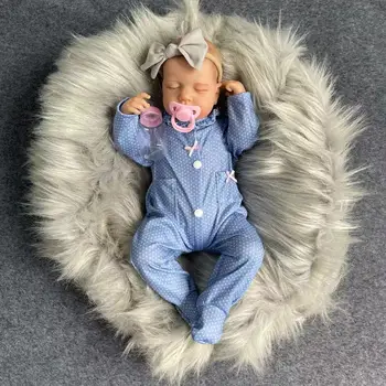 2 Opzioni: Bambola Reborn da 20 Pollici con Corpo in Tessuto/Vinile, Pelle 3D Realistica, Bambola Neonato Realistica Fatta a Mano, Regalo per Bambini