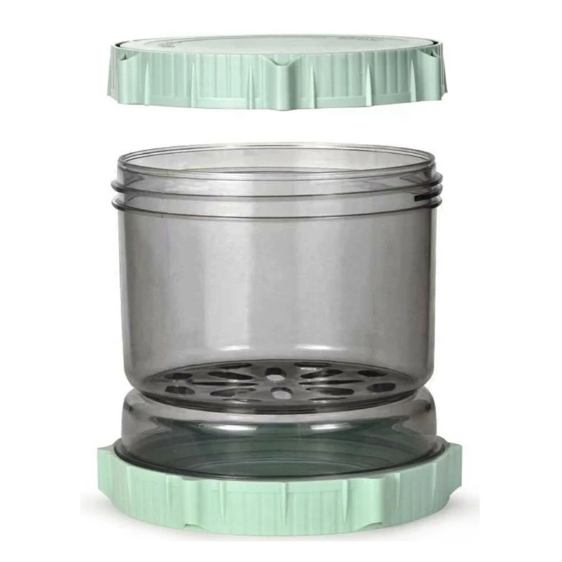 

Pickle Flip Jar With Strainer Flip, 50Oz Pickle Container Pickle-Juice Separator Jar,Pickle Storage Holder Durable Easy Install