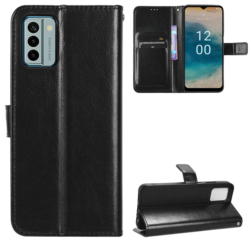 HAOYE Funda Para Nokia C22 Billetera, Carcasa De Cuero PU Retro