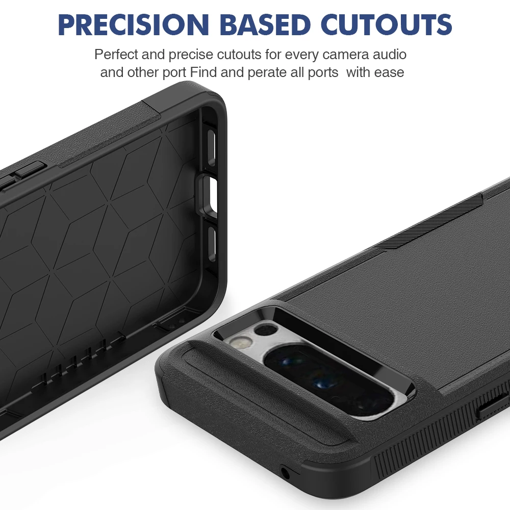 Heavy Duty Rugged Armor Shockproof Phone Case with Soft TPU Frame and Hard Plastic Back Cover