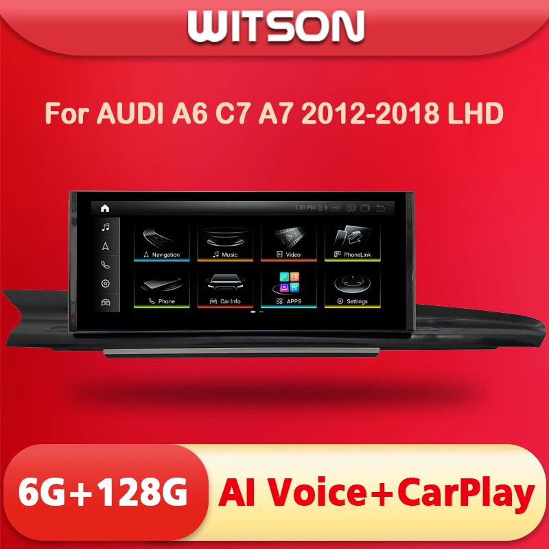 

Android Radio 8 Core Great CPU for Qualcomm 450 662 For AUDI A6 A7 2016 2017 2018 MHI2 Multimedia Player 10.25" 12.3" 1920*720