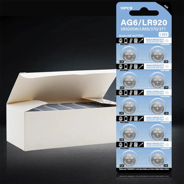 4 Batterie Orologio Maxell 371 1,55 V SR920SW SR69 AG6 LR921 - Foto 14