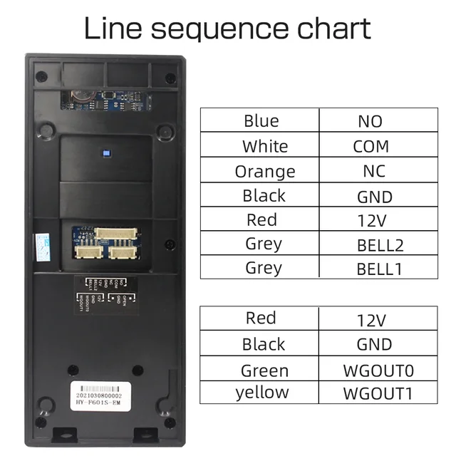 Fingerprint Time Attendance Machine RFID 125KHZ for Smart Door Access Control System Kit Standalone Keypad 1000 Users 4
