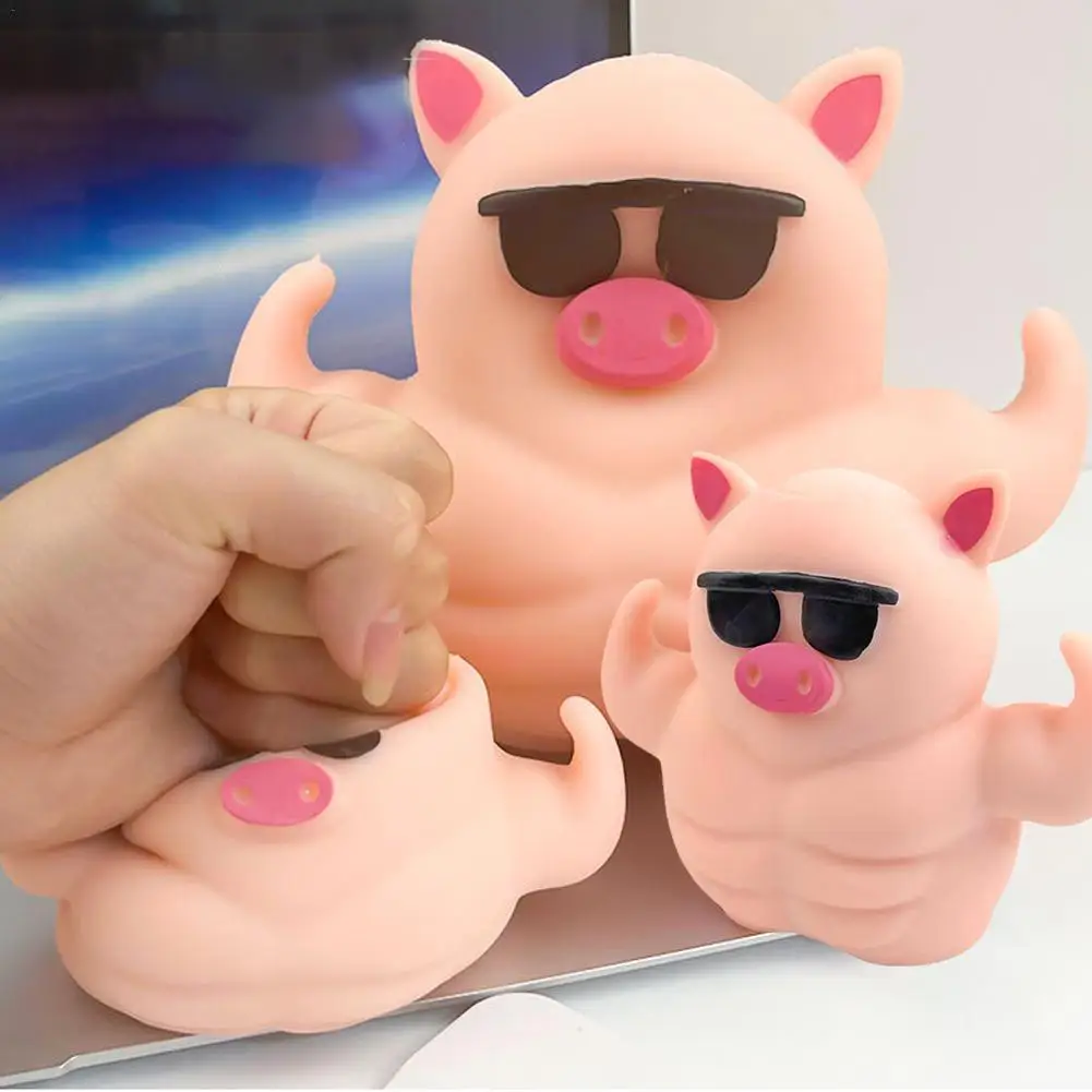 

Funny Pig Decompression Squeeze Toy Slow Rebound TPR Piggy Doll Stress Relief Toys Kids Interesting Gifts For Toddlers