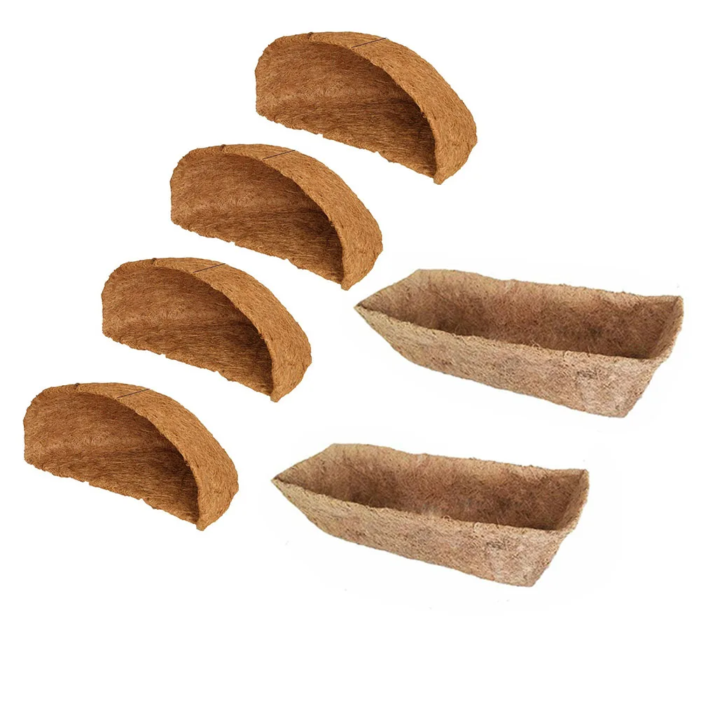 Round Hanging Basket Coconut Mat Coco Liner 1PCS for Home Gardening Wedding Decor