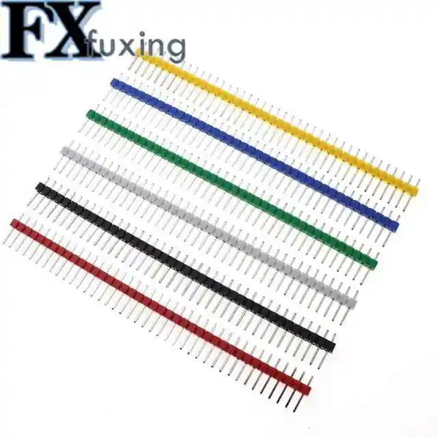 10 Peças De Conector Macho De 40 Pinos O-pin 2,54 Mm Arduino | MercadoLivre - Foto 2