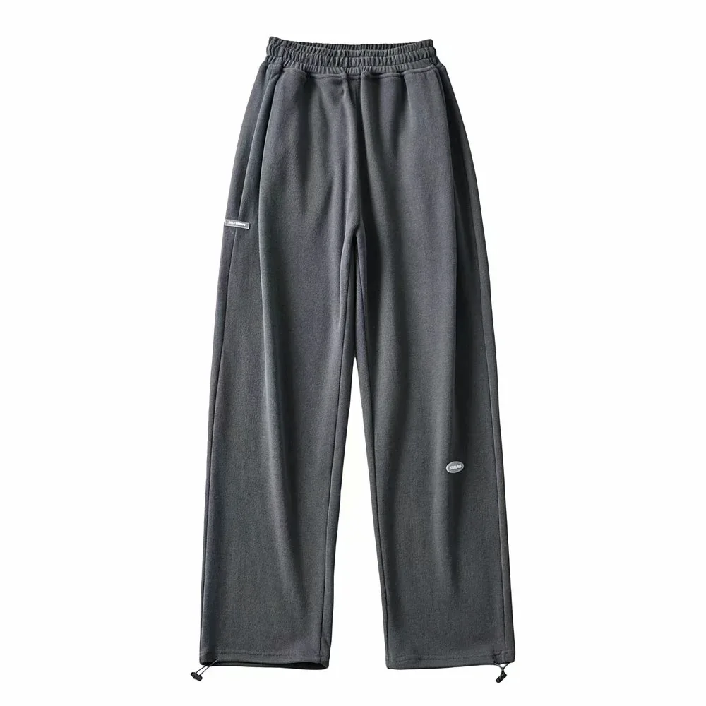 High Waist Sports Pants Women's New Casual Loose Drawstring Thin Wide Leg Pants Mopping Pants
