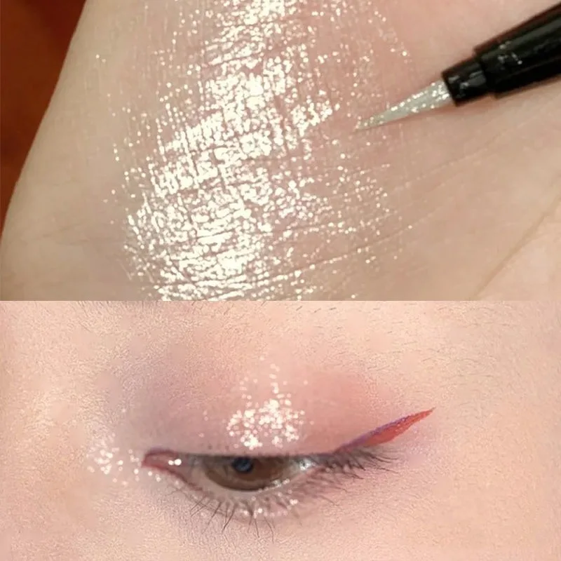 Eyeshadow Pencil DIKALU Flash Breaking Drill Lying Silkworm Pen Eyeliner Natural Long-Lasting