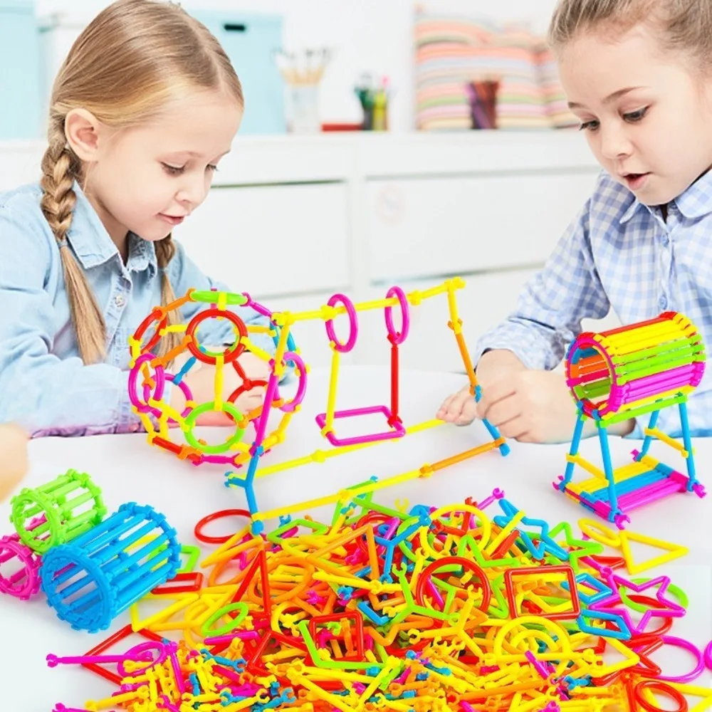 Early Education DIY Smart Stick Blocks Plastic Patchwork Magic Stick Toys Puzzle Assembled Building Blocks Children Gift