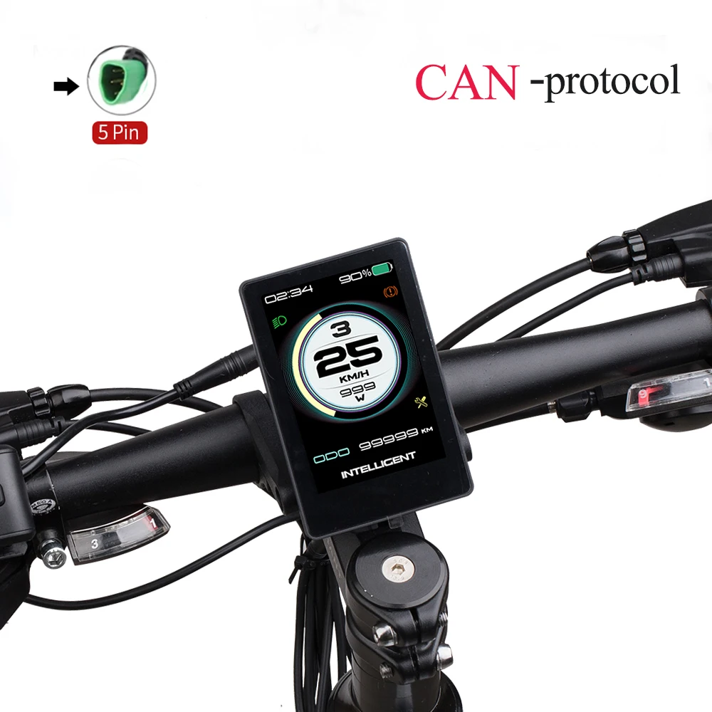Can-protoco p860c 860c, 삼각형 플러그, Bafang-M500 M620 용 전기 자전거 디스플레이, 모터 키트, 블루투스