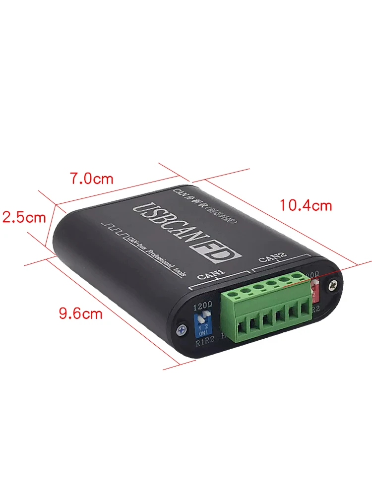 

Dual-channel Fully Isolated CAN Analyzer CANFD Analyzer USB to CANFD 5Mbps