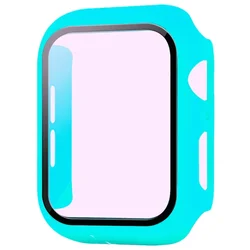 Premium Glass Screen Protector with Protective Cover for Series 1 2 3 42MM (24 dan blue)