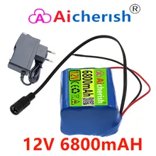 

12V 6800Mah 6.8Ah 18650 Li-ion Rechargeable Battery With BMS Lithium Battery Packs Protection Board +12.6V Charger