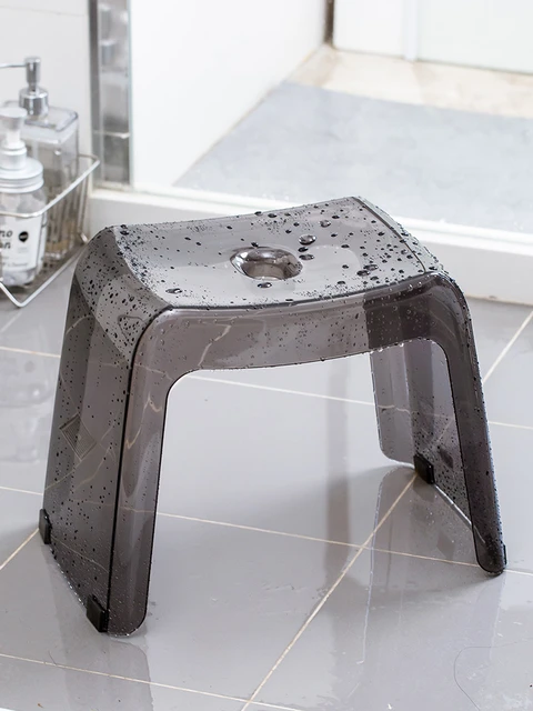 Sgabello da bagno mobili per la casa sgabelli per scarpe in plastica  trasparente PCTG Designer antiscivolo