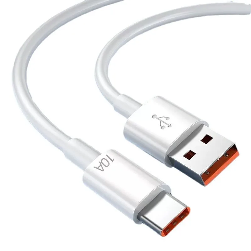 10A Type C Fast Charging Cables for Samsung Xiaomi Huawei Android Phones Universal USB-C 120W Quick Charger Wire Data Cord