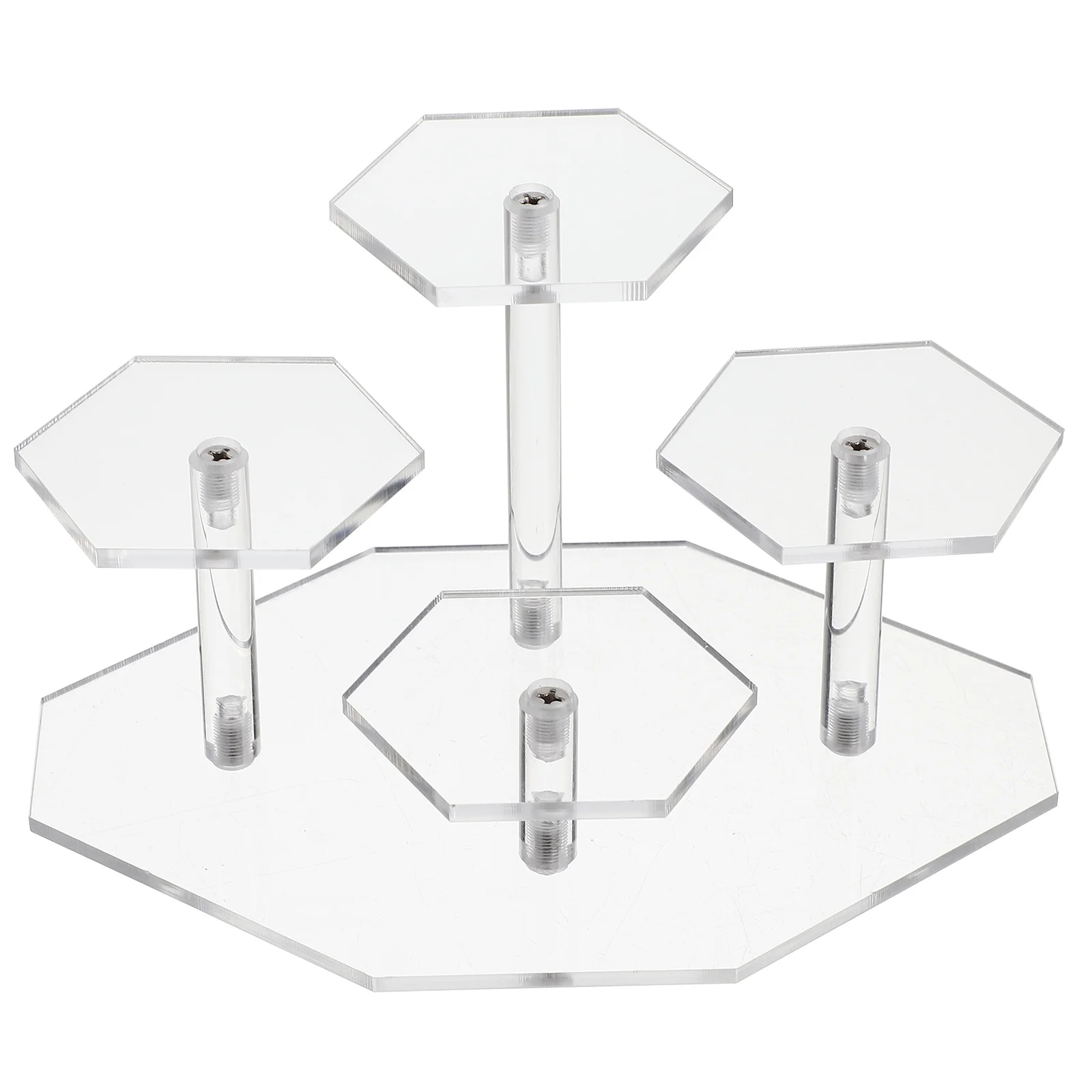 

Display Shelf Transparent Ladder Rack Figurine Collection Toy Racks Handicrafts Storage Stand