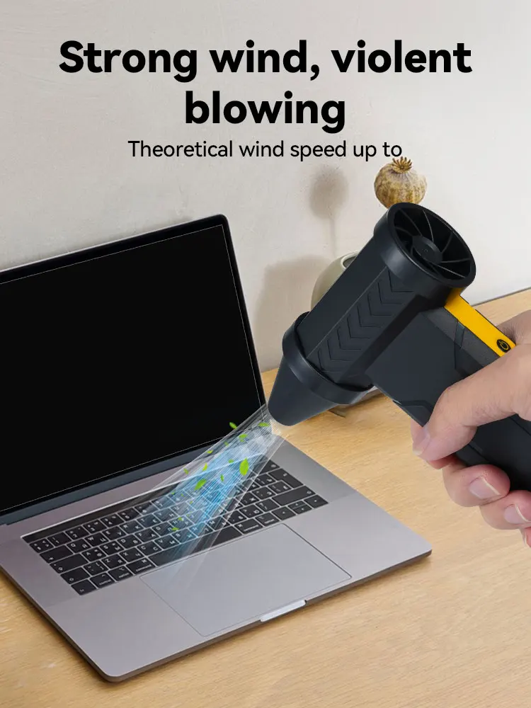 160000RPM Brushless Motor Electric Turbo Jet Fan High-Speed Turbo Violent Fan 10000mAh USB Rechargeable Powerful Dust Blower 3