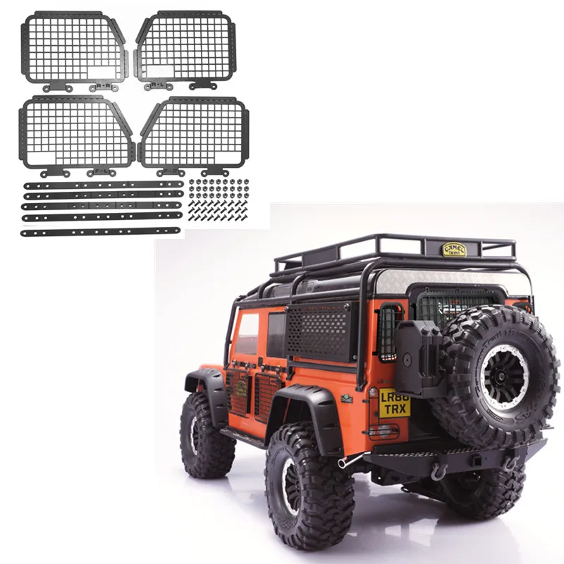 TRX4 접이식 보호 창문 메쉬 보호망, 자동차 쉘 금속 업그레이드, B 타입 ..