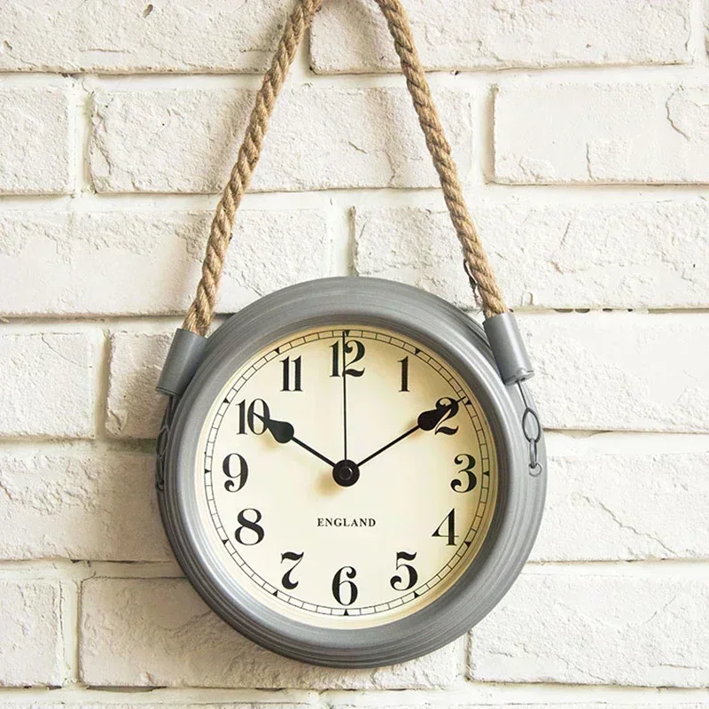 Metal Wall Clock Vintage Decor Home Living Room Wall Hanging Decoration Accessories Kitchen Room Decorative 3D Creative Clock wall clock