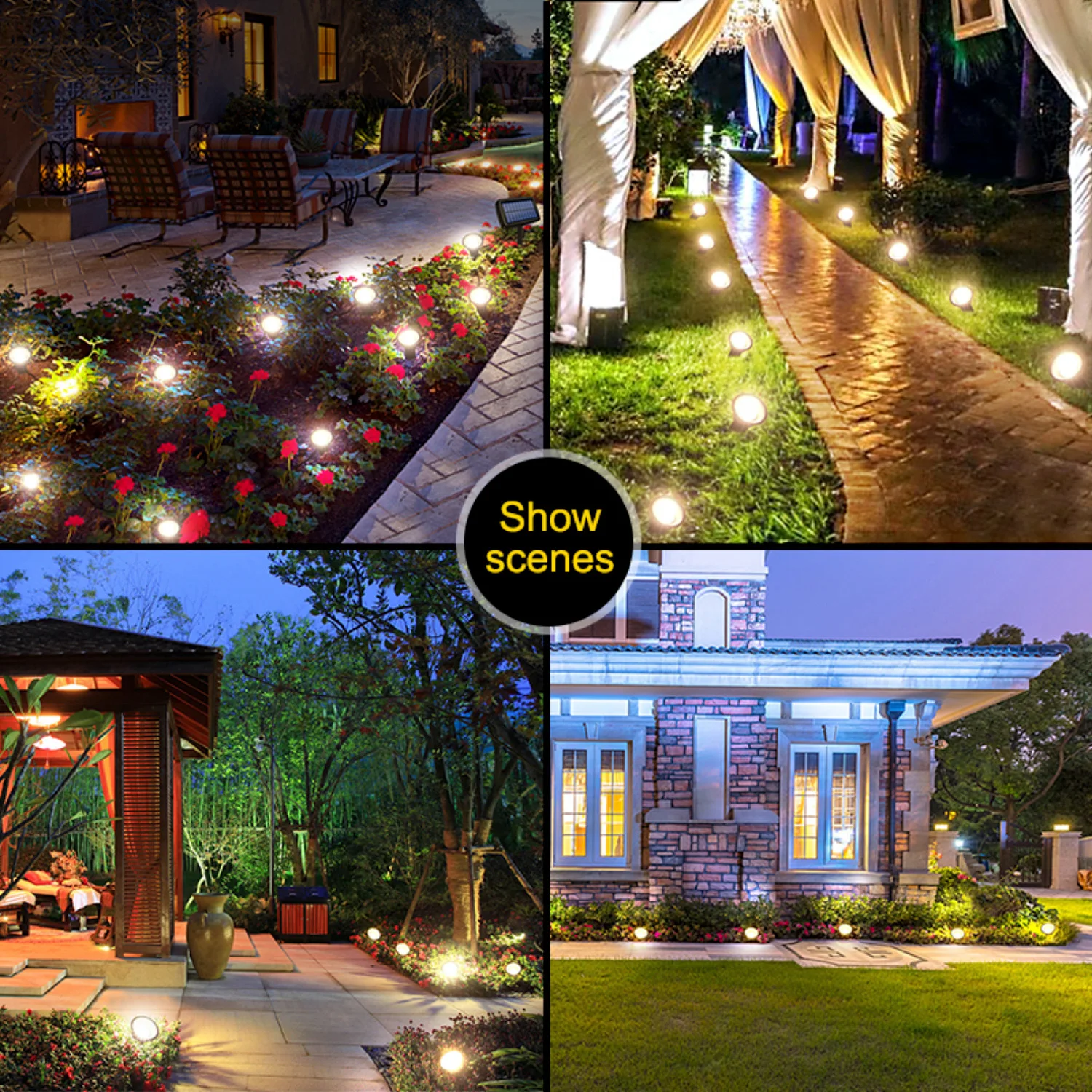 Solar In-Ground Lights 10in1 Waterproof Garden Walkway Patio Decoration solar lights solar pathway lights solar landscape lights garden lights