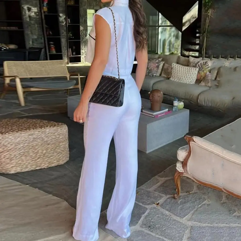 

Комплект брюк-карго женский из 2 предметов, однотонный Модный Топ с длинным рукавом, высокой талией, на пуговицах, дизайнерские брюки с пряжкой