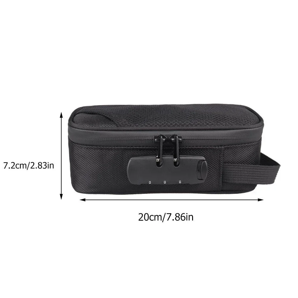 Smell Proof Pouch with Lock Odor Proof Case Containers for Travel Storage 8x4x2.75in smell proof storage pouch