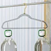 5/10PCS Sparkling Clear Glitter Hangers - Non-Slip, Secure Grip for Wardrobe Organization, Durable Thickened Design, Perfect for 4