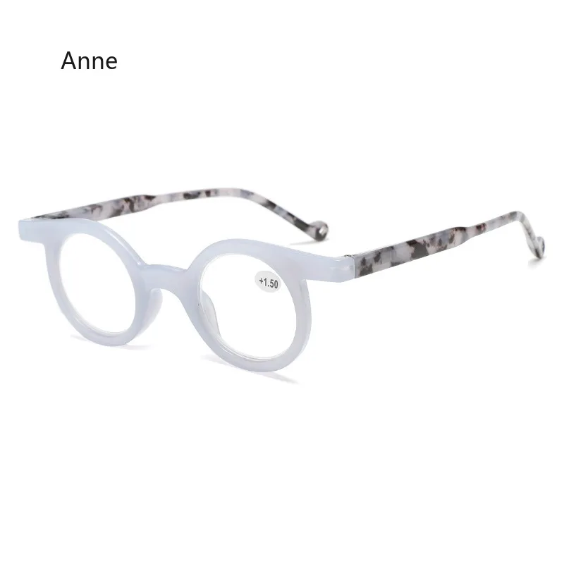 Vintage Round Frame Reading Glasses Women Anti Blue Light Farsighted Eyewear Men Presbyopia Glasses Optical Prescription Eyewear 5