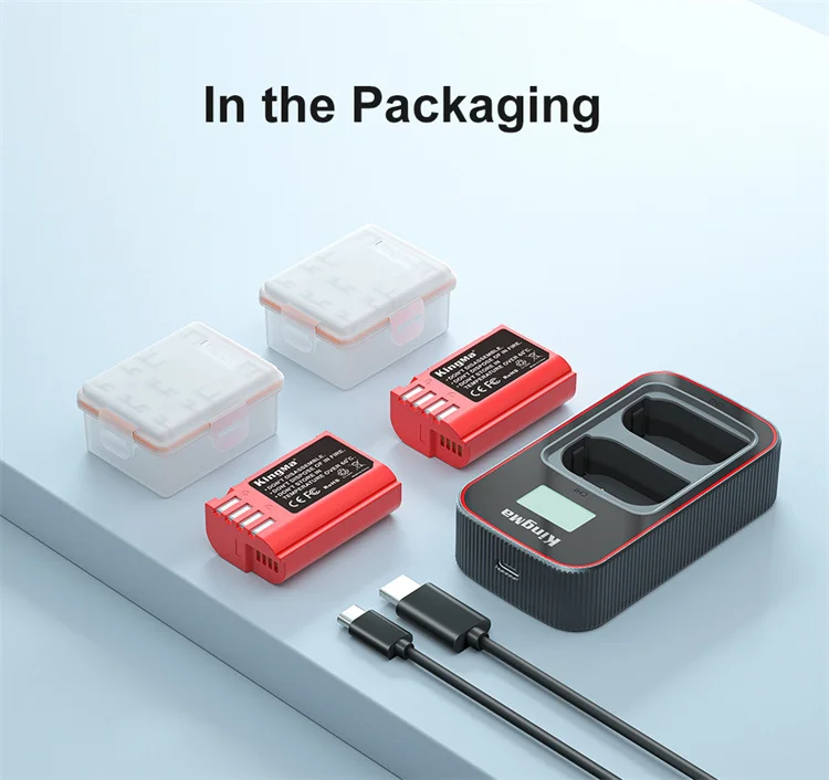 Batería recargable DMW-BLK22 y cargador rápido para Panasonic